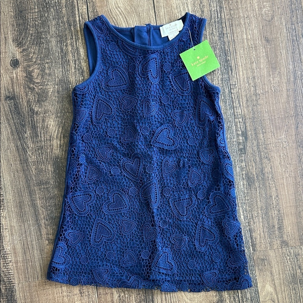 kate spade Navy Blue Lace Kids Dress